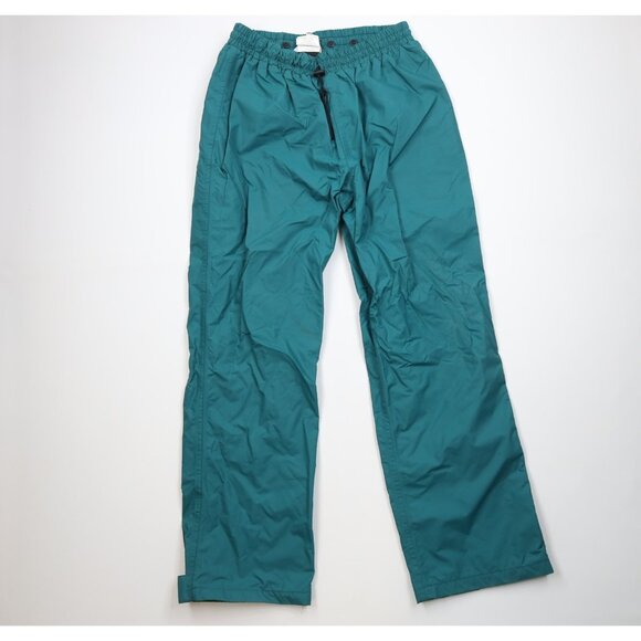 Vintage 90s Gander Mountain Mens M - XL Tall Waterproof Wide Leg Rain Pants USA - Picture 1 of 15